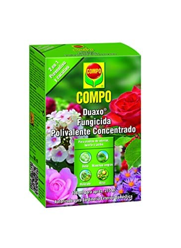COMPO Duaxo Fungicida Polivalente Concentrado, Para plantas de interior, huerto y jardín, 100 ml