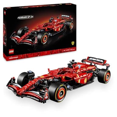 LEGO Technic Coche Ferrari SF-24 F1 Maquetas para Construir para Adultos, Vehículo de Carreras Rojo para Coleccionar, Regalo para Hombres y Mujeres, Padres o Pareja Aficionados a la Fórmula 1 42207