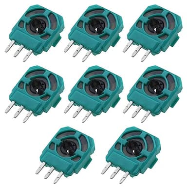 eMagTech 8 Bolsillos de Repuesto para Joystick de 3 Pines compatibles con Controladores PS4, potenciómetro, sensores de 10 K ohmios
