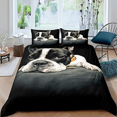 Funda de edredón con Estampado de Perros para niños y niñas, decoración de la habitación de los niños y niñas, Juego de Ropa de Cama con diseño de Animales 3D, Funda de edredón con patrón de Cachorro