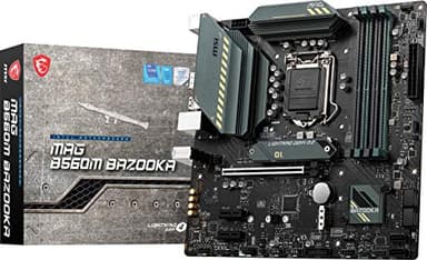 MSI mag B560M Bazooka Gaming Placa Base (mATX, Intel Core 11ª/10ª generación, Socket LGA 1200, DDR4, PCIe 4, M.2, USB 3.2 Gen 2, 2.5G LAN, DP/HDMI)