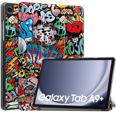 Vakarey Funda para Tablet Samsung Galaxy Tab A9 Plus 10,95 Pulgadas, Graffiti