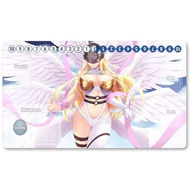2994546UK - Juego de mesa Digimon TCG Playmat con zonas + bolsa protectora gratuita Digimon Playmat TCG Card Game Mouse Pad Mat Tamaño 60 x 35 cm, compatible con Digimon Magic