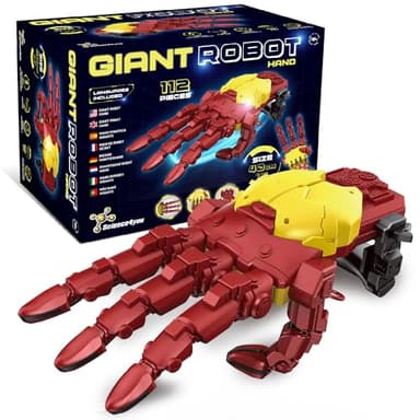 Science4you Kit de Mano Hidráulica Cyborg - Construye tu Propia Mano Robótica Gigante con 112 Piezas, Juguetes Stem Iron, Regalo de Robots Kits de Modelismo para Niños y Niñas de 10 11 12 13 14+ años