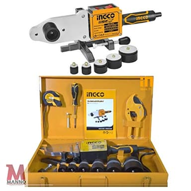 Ingco Polifusor 1500 W 6 matrices soldador en kit para tubos de polipropileno