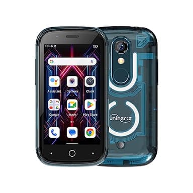 Unihertz Jelly Star (Azul) - Smartphone 4G más pequeño con luz LED y Pantalla de 3'', Android 13, 8gb RAM+256gb ROM, Peso 116G, Cámara 48MP