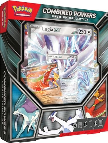 BANDAI PC85595 Juego de Cartas Pokémon TCG: Combined Powers Premium Collection, Multicolor, Coleccionable para los Amantes del Anime, Versión en Inglés