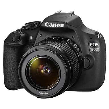 Canon EOS 1200D - Cámara réflex Digital de 18 MP (Pantalla 3", SRL Kit, Color) Negro