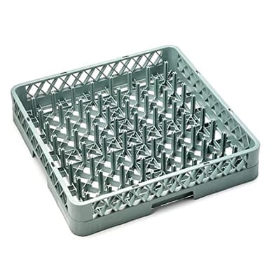 Forgast Cesta Lavavajillas | para Vajilla Vasos Copas Bandejas | para el Lavavajillas de Hostelería | Cesta Lavavajillas Universal | de Plástico | Tamaño 50x50x10 cm