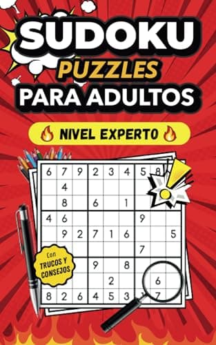 Sudoku Puzzles para Adultos ǀ Nivel Experto: Libro de Sudokus de tamaño pequeño, ideal para viajes ǀ Tamaño de Bolsillo ǀ Con consejos, trucos y soluciones ǀ Nivel Difícil