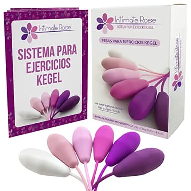 Intimate Rose - Pesas para Ejercicios Kegel de Intimate Rose - Control de la Vejiga y Ejercicios del Suelo Pélvico Silicio de próxima generación Rosa