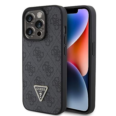 GUESS GUHCP15XP4TDPK - Funda para iPhone 15 Pro MAX de 6,7 Pulgadas, Color Negro