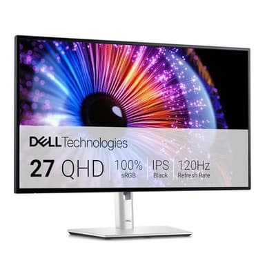 Dell U2724DE UltraSharp Thunderbolt 27" QHD (2560x1440) Monitor, 120Hz, IPS Black, 5ms, 98% DCI-P3, 2x Thunderbolt, 2x USB-C, 2x DisplayPort, HDMI, 4x USB, RJ45, 3 Años de Garantía, Plata