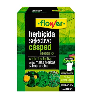 Flower - Herbicida Selectivo Herbitex | Control de Malas Hierbas de Hoja Ancha | Concentrado a Diluir | Pulverización Foliar, Multicolor -1 Ud