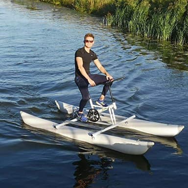 HTONVK Bicicletas acuáticas, Deportes acuáticos, Kayaks de Turismo, Bicicletas acuáticas inflables para Lago, Kayak y Pesca, Deportes Divertidos y Viajes en el Agua.