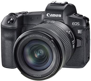 CANON EOS R Cámara Mirrorless + Objetivo RF 24-105mm F4-7.1 IS STM, Cámara EVIL Full Frame (30,3 MP) -6 EV, Vídeo 4K 25 fps, Dual Pixel CMOS AF, Pantalla Táctil de Ángulo Variable, Negro