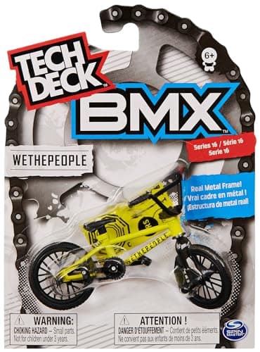 Tech Deck - Pack 1 Finger Bike BMX - Auténtica Bicicleta de Dedos BMX con Cuadro de Metal - Modelo Aleatorio - 6028602 - Juguetes Niños 6 Años + - Regalo Niño 6 Años +