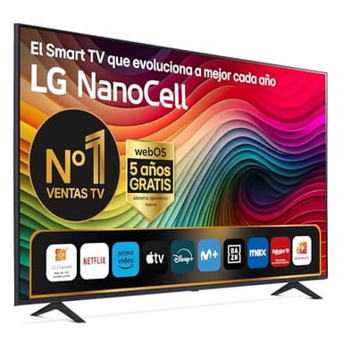LG 50NANO81T6A 50", 4K NANOCELL, Smart TV, HDR10, WebOS24, Serie 81, Procesador Potente e Inteligente, Dolby Digital Plus, Gaming, Alexa/Google Assistant, Negro