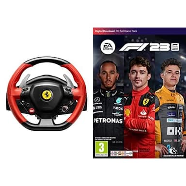 Thrustmaster Ferrari 458 Spider Racing Wheel for PC + F1 23 Standard PCWin | Codigo de descarga inmediato EA App - Origin | Videojuegos | Castellano