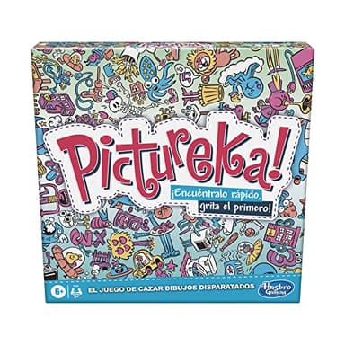 Hasbro Gaming F2564105 Juego Pictureka, Juego de Dibujos de Mesa Infantil, Juegos de Habilidad Mental, Divertido Juego Familiar para Mayores de 6 Años, Regalo de Reyes y Papá Noel para Niños y Niñas