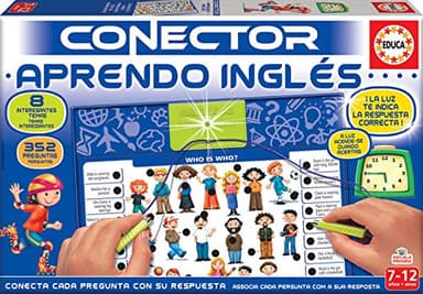 Educa - Conector Aprendo Inglés, Juego Educativo para niños a Partir de 7 años Donde aprenderán lo Fundamental del inglés: Vocabulario, verbo, Las primeras Fases, con más de 350 Preguntas (17206)