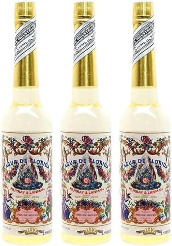 FAMILYCOM Florida Agua de Perú Original Pack 3 Botellas de 270ml. Murray Y LanMan. 810 ml Total. Amarilla Original de Perú