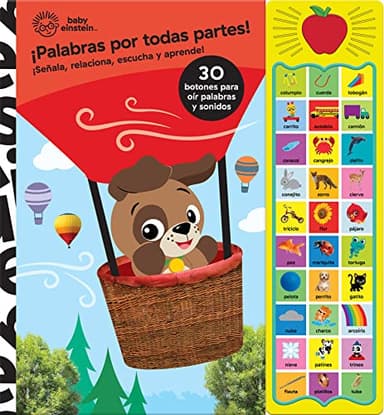 PALABRAS POR TODAS PARTE. BABY EINSTEIN. 30 BOTONES CON VOZ Y SONIDOS (APPLE SOUND BOOK)