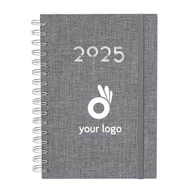 Agenda Espiral Personalizable 2025 1 Día Página Enero 2025 - Diciembre 2025 (12 meses) Español