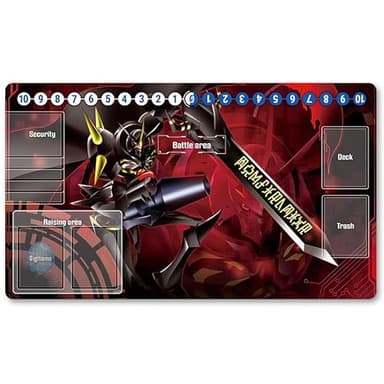 3150361 - Board Game Digimon TCG Playmat + Free Protective Bag Digimon - Alfombrilla de juego TCG Card Game Pad Table Mat tamaño 60 x 35 cm, compatible con Digimon MTG TCG CCG YGO