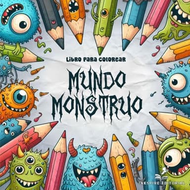 Libro para colorear: Mundo Monstruo. 50 dibujos de monstruos para niños, niñas y adultos. Antiestrés, fomenta la creatividad y la imaginación. (Libros para colorear)