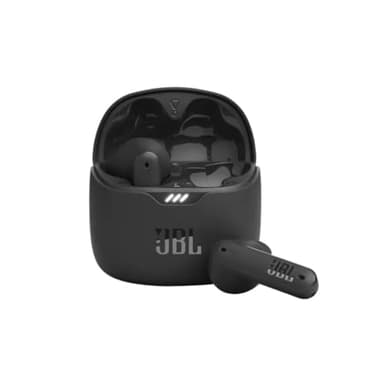 JBL Tune Flex TWS, Auriculares In Ear inalámbricos con cancelación activa del ruido, graves potentes, resistencia al agua IPX4, 8 a 24h de batería, estuche de carga, negro