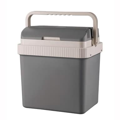 briebe Camp Nevera Portátil Eléctrica 21 Litros, Coche, Camping, Viaje, 12V / 220V, Refrigera, Mantiene el Calor, Bajo Consumo, Gris, CF1151