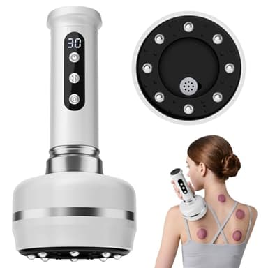 HOMIGIFTY 3-in-1 Masajeador Anticelulítico,30 Niveles Raspador Masajeador EléCtrico Gua Sha, Maquina Masaje Muscular para Piernas, Glúteos, Cintura y Brazos