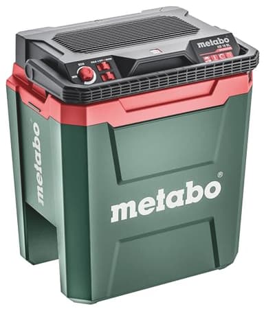metabo Nevera portátil a batería KB 18 BL – 600791850 – 18 V – Caja frigorífica bloqueable con función de Mantenimiento de Calor – con abrebotellas y Motor brushless – sin batería ni Cargador