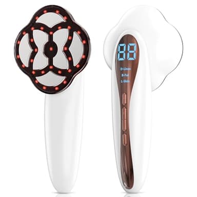 Masajeador Anticelulítico Reductor Profesional Electrónico : 3 en 1 Masajeador Anti Celulitis 15 Niveles Ajustables 3 Modos y Calentamiento - Maquina Adelgazar Cintura Abdomen Glúteos Brazos Piernas